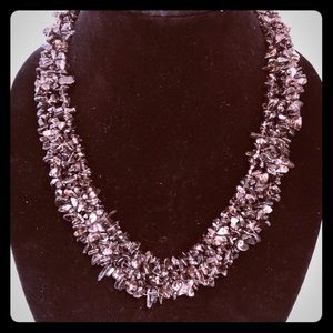 Handmade beaded statement necklace